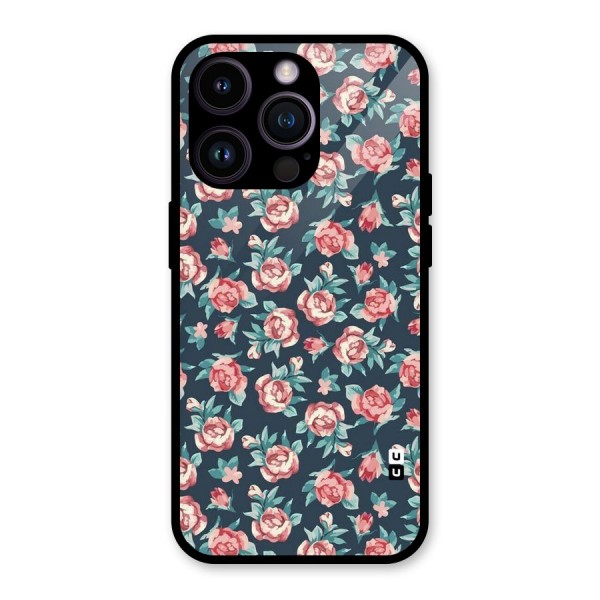 All Art Bloom Glass Back Case for iPhone 14 Pro