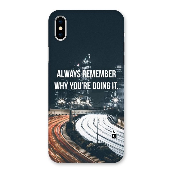 Always Remember Back Case for iPhone X