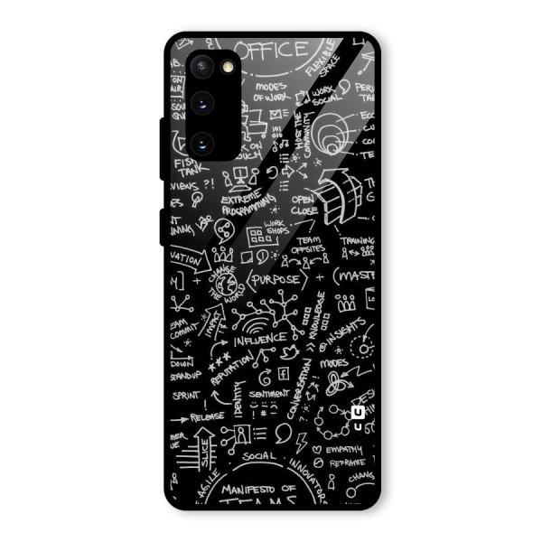 Anatomy Pattern Glass Back Case for Galaxy S20 FE