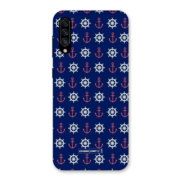 Anchor Pattern Blue Back Case for Galaxy A30s