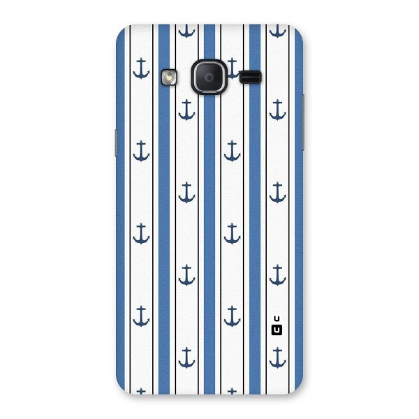 Anchor Stripe Lines Back Case for Galaxy On7 2015