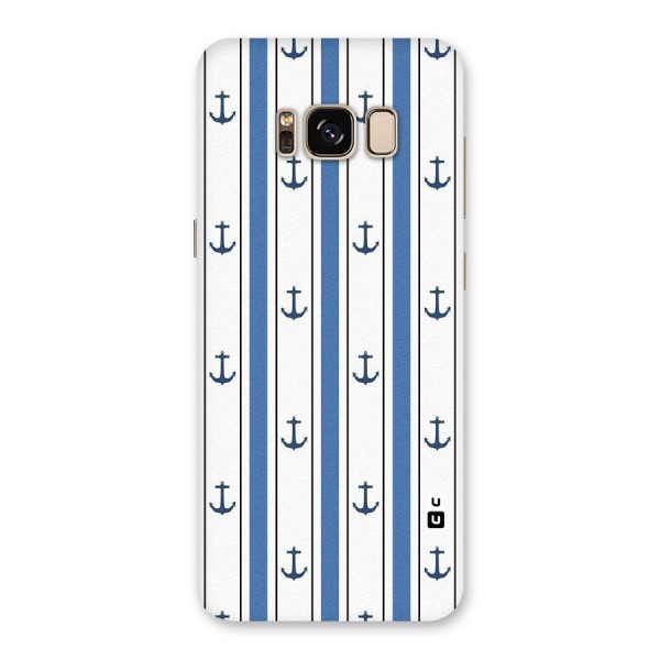 Anchor Stripe Lines Back Case for Galaxy S8