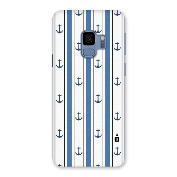 Anchor Stripe Lines Back Case for Galaxy S9