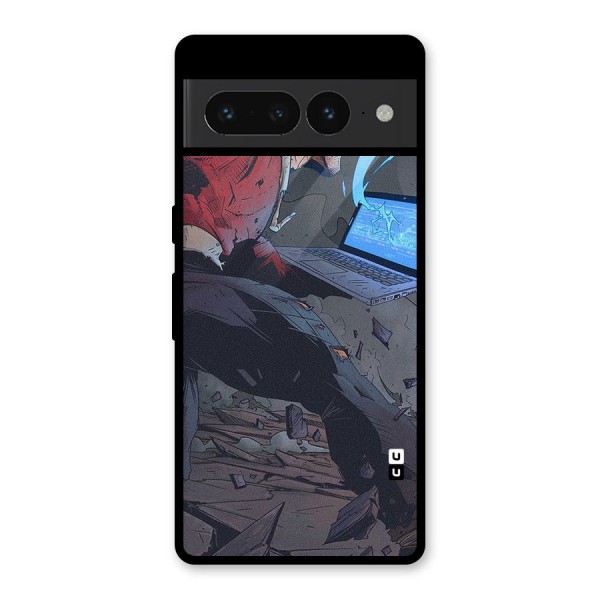 Angry Programmer Glass Back Case for Google Pixel 7 Pro