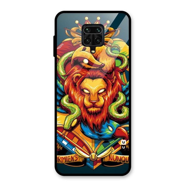 Animal Art Glass Back Case for Redmi Note 9 Pro Max