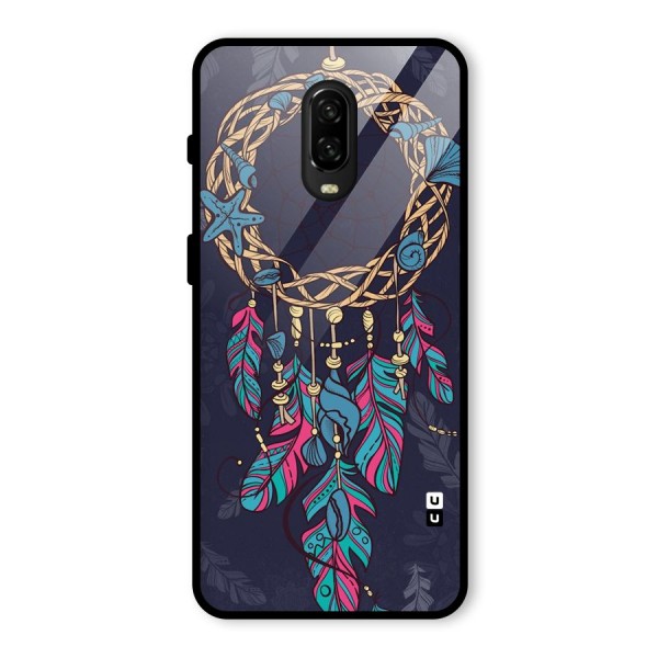 Animated Dream Catcher Glass Back Case for OnePlus 6T