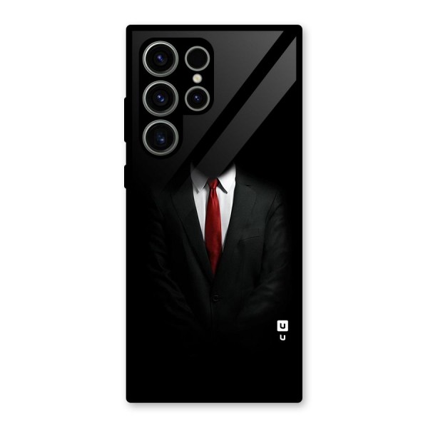Anonymous Suit Glass Back Case for Galaxy S23 Ultra