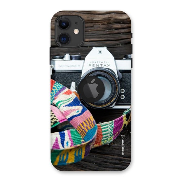 Antique Camera Back Case for iPhone 11 Logo Cut