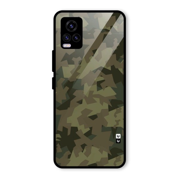 Army Abstract Glass Back Case for Vivo V20