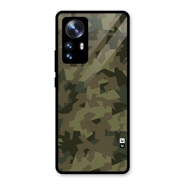 Army Abstract Glass Back Case for Xiaomi 12 Pro
