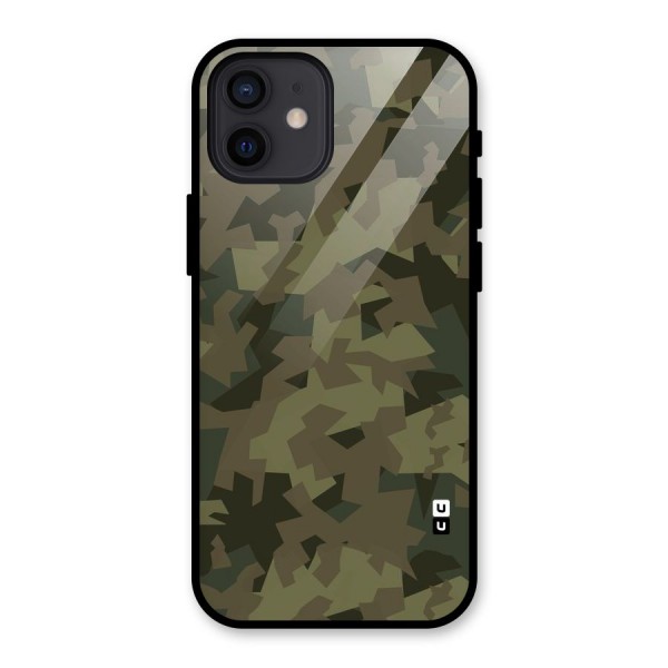 Army Abstract Glass Back Case for iPhone 12