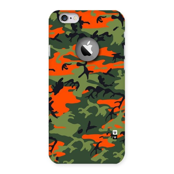 Army Pattern Back Case for iPhone 6 Logo Cut