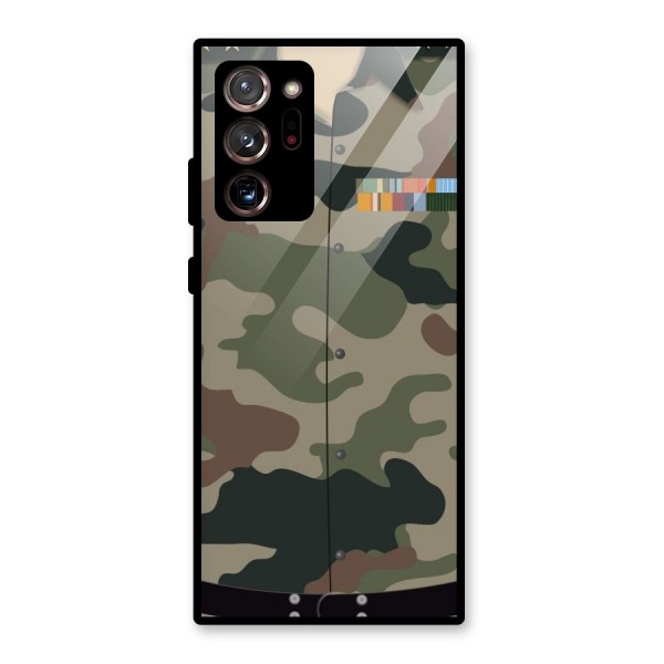 Army Uniform Glass Back Case for Galaxy Note 20 Ultra