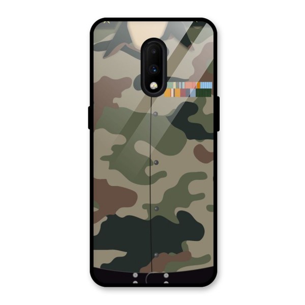 Army Uniform Glass Back Case for OnePlus 7