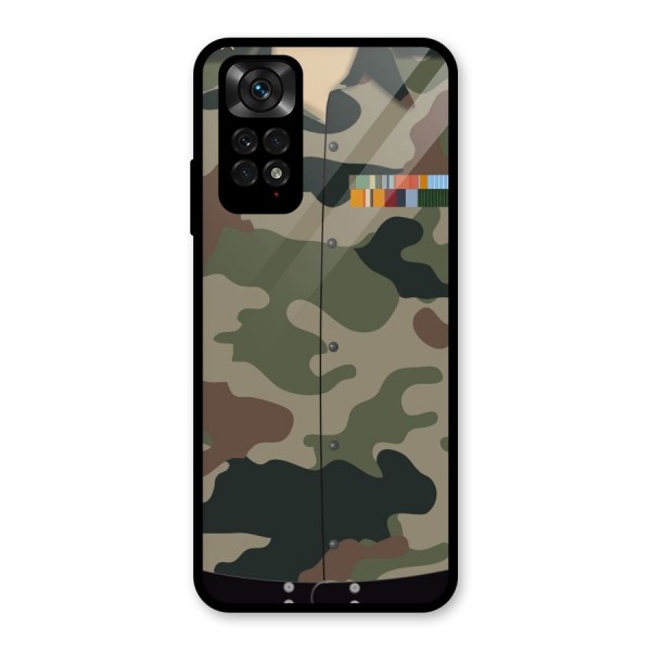 Army Uniform Glass Back Case for Redmi Note 11