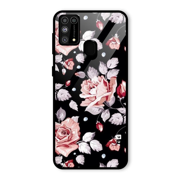 Artsy Floral Glass Back Case for Galaxy M31