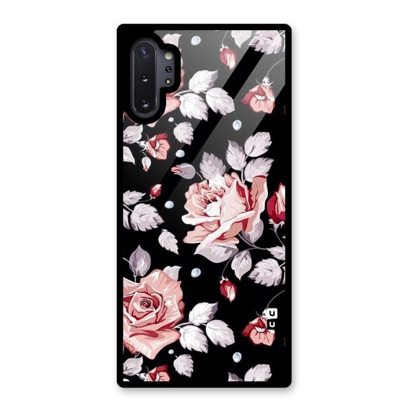 Artsy Floral Glass Back Case for Galaxy Note 10 Plus