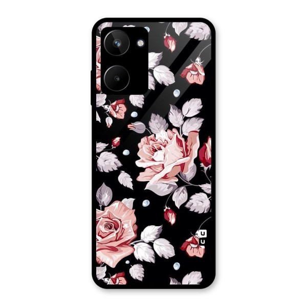 Artsy Floral Glass Back Case for Realme 10