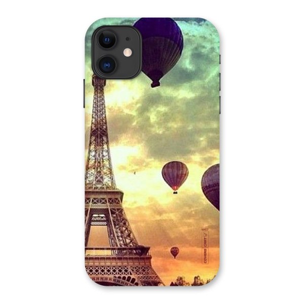 Artsy Hot Balloon And Tower Back Case for iPhone 11