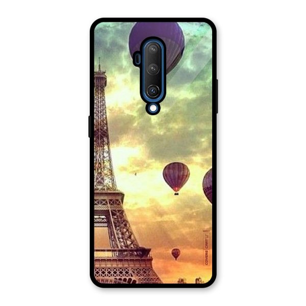 Artsy Hot Balloon And Tower Glass Back Case for OnePlus 7T Pro