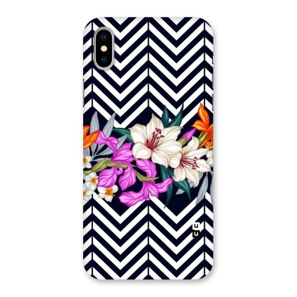 Artsy ZigZag Floral Back Case for iPhone X
