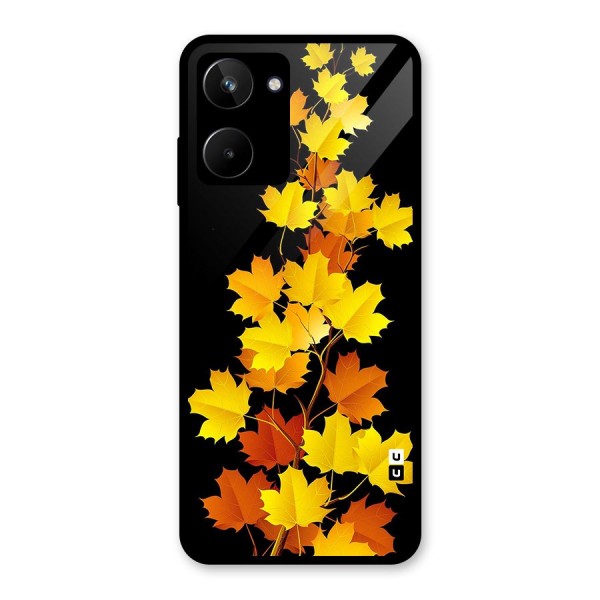 Autumn Forest Leaves Glass Back Case for Realme 10