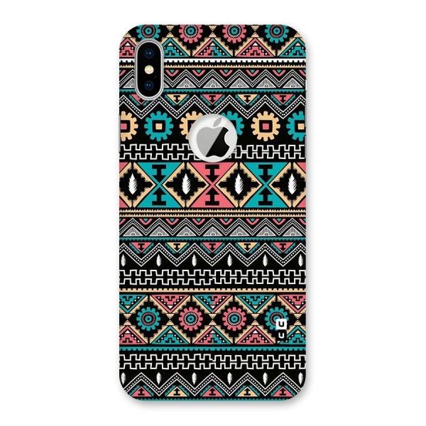 Aztec Beautiful Creativity Back Case for iPhone X Logo Cut