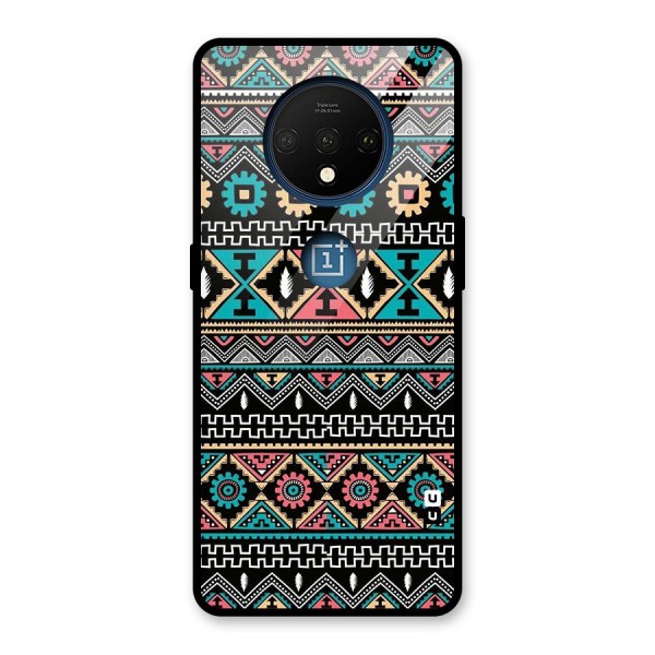 Aztec Beautiful Creativity Glass Back Case for OnePlus 7T