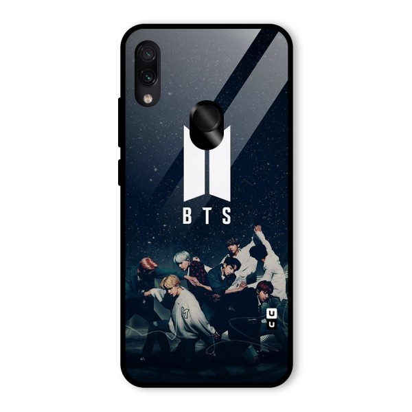 BTS Army All Glass Back Case for Redmi Note 7S