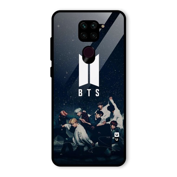 BTS Army All Glass Back Case for Redmi Note 9
