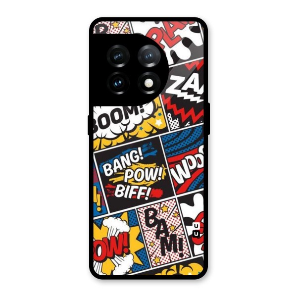 Bam Pattern Glass Back Case for OnePlus 11