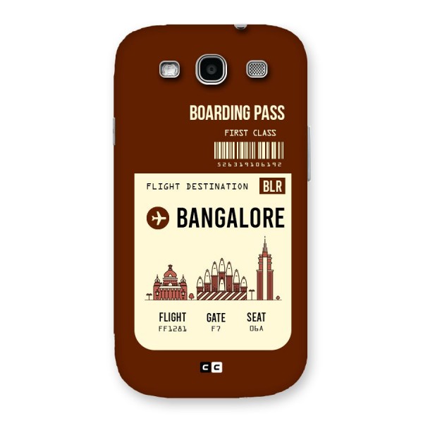 Bangalore Boarding Pass Back Case for Galaxy S3 Neo