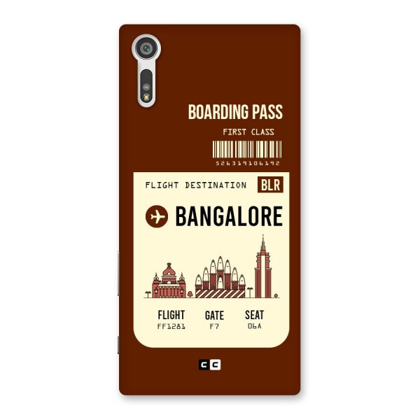 Bangalore Boarding Pass Back Case for Xperia XZ
