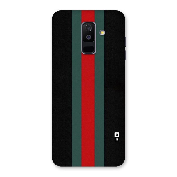 Basic Colored Stripes Back Case for Galaxy A6 Plus