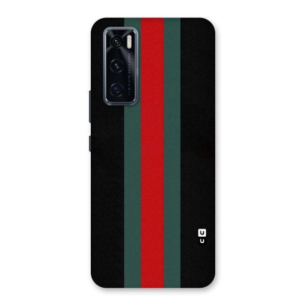 Basic Colored Stripes Back Case for Vivo V20 SE