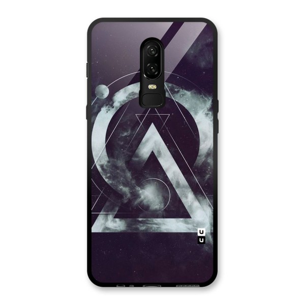 Basic Galaxy Shape Glass Back Case for OnePlus 6