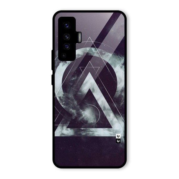 Basic Galaxy Shape Glass Back Case for Vivo X50