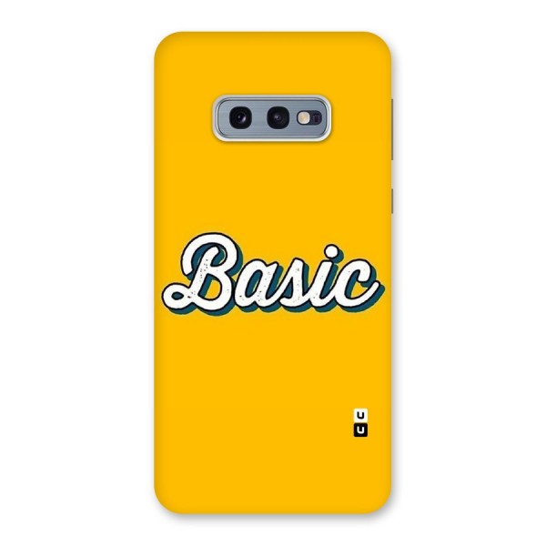 Basic Yellow Back Case for Galaxy S10e