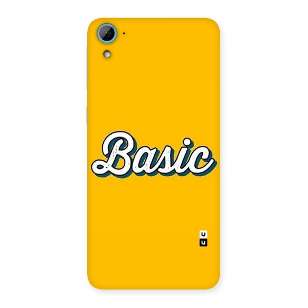 Basic Yellow Back Case for HTC Desire 826