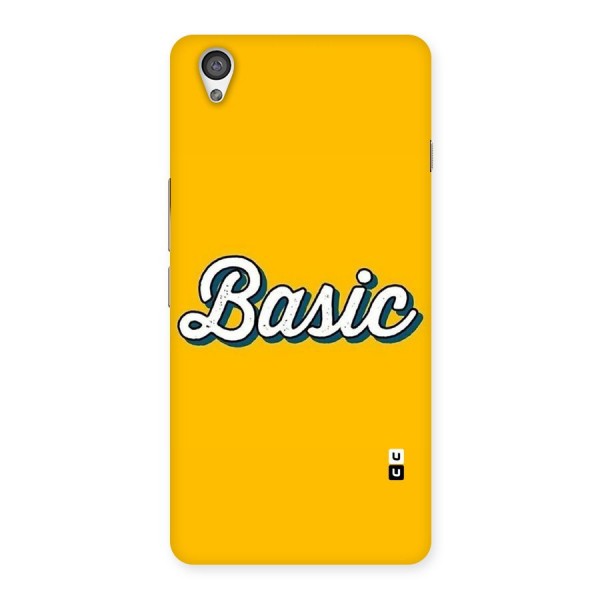Basic Yellow Back Case for OnePlus X