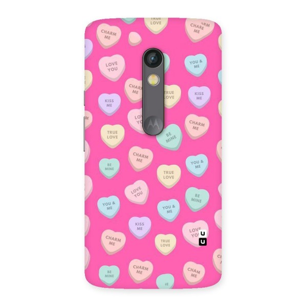 Be Mine Hearts Pattern Back Case for Moto X Play