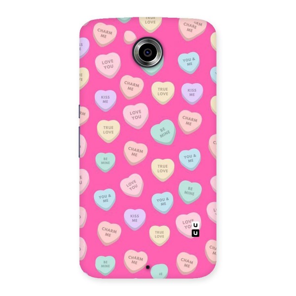 Be Mine Hearts Pattern Back Case for Nexsus 6