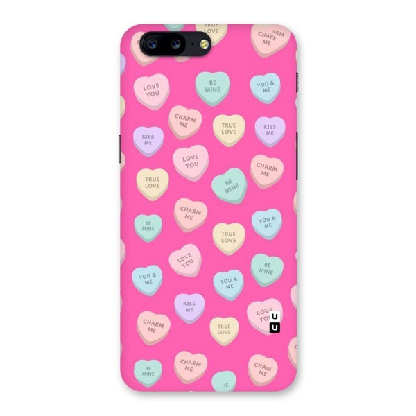 Be Mine Hearts Pattern Back Case for OnePlus 5