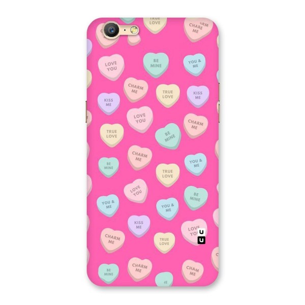 Be Mine Hearts Pattern Back Case for Oppo A57