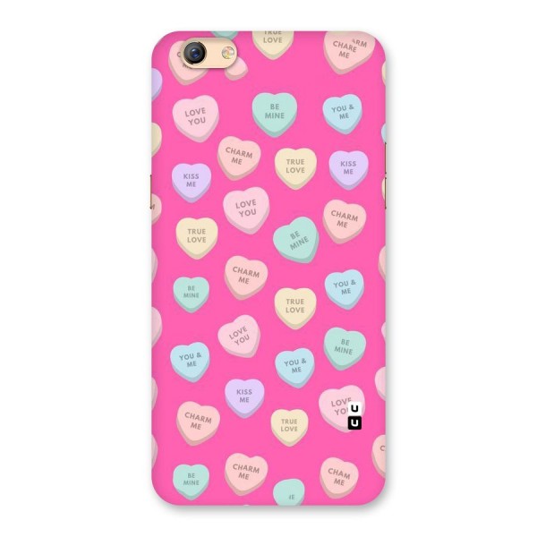 Be Mine Hearts Pattern Back Case for Oppo F3 Plus