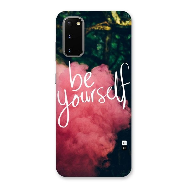 Be Yourself Greens Back Case for Galaxy S20