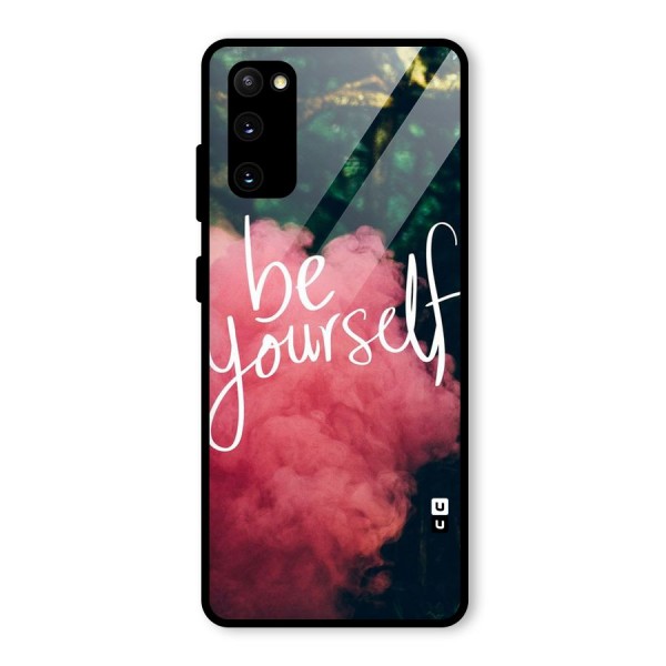Be Yourself Greens Glass Back Case for Galaxy S20 FE