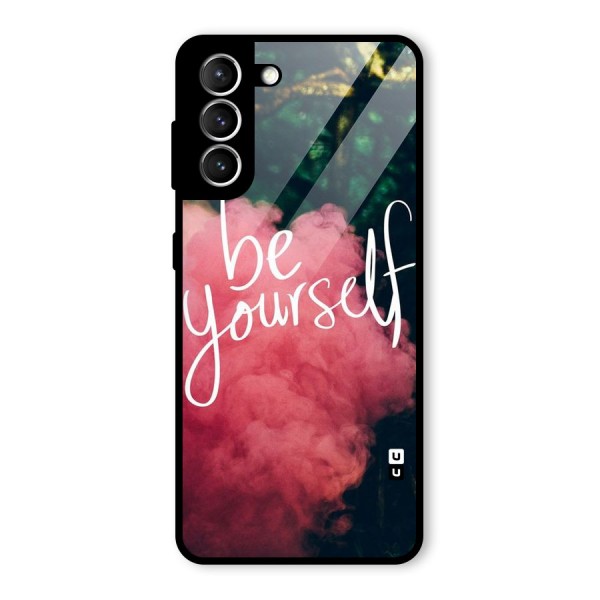 Be Yourself Greens Glass Back Case for Galaxy S21 5G