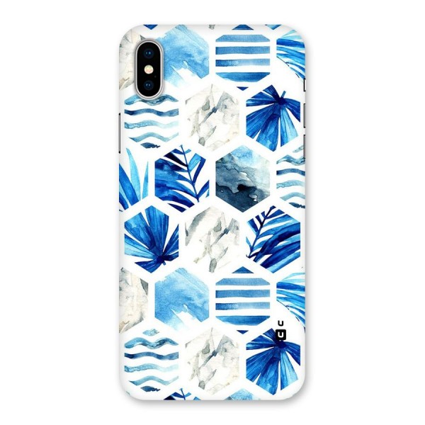 Beach Vibes Pentagon Design Back Case for iPhone X