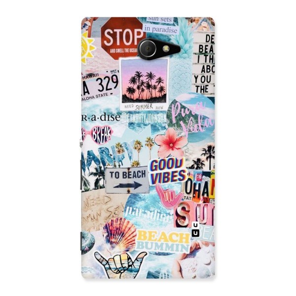 Beaching Life Back Case for Sony Xperia M2